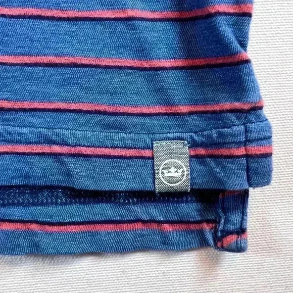 Peter Millar mens size M 100% cotton short sleeve polo shirt blue/pink preppy - Picture 4 of 10